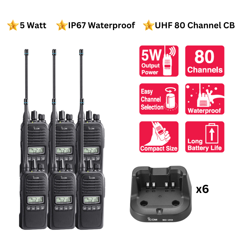 Icom IC-41 Pro - 6 Pack