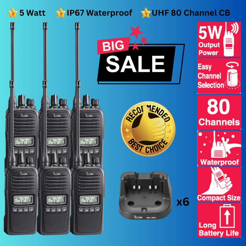 Icom IC-41 Pro - 6 Pack