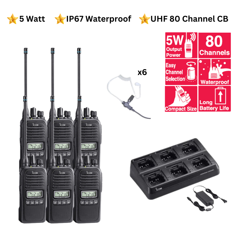 Icom IC-41 Pro - Security & Retail 6 Pack