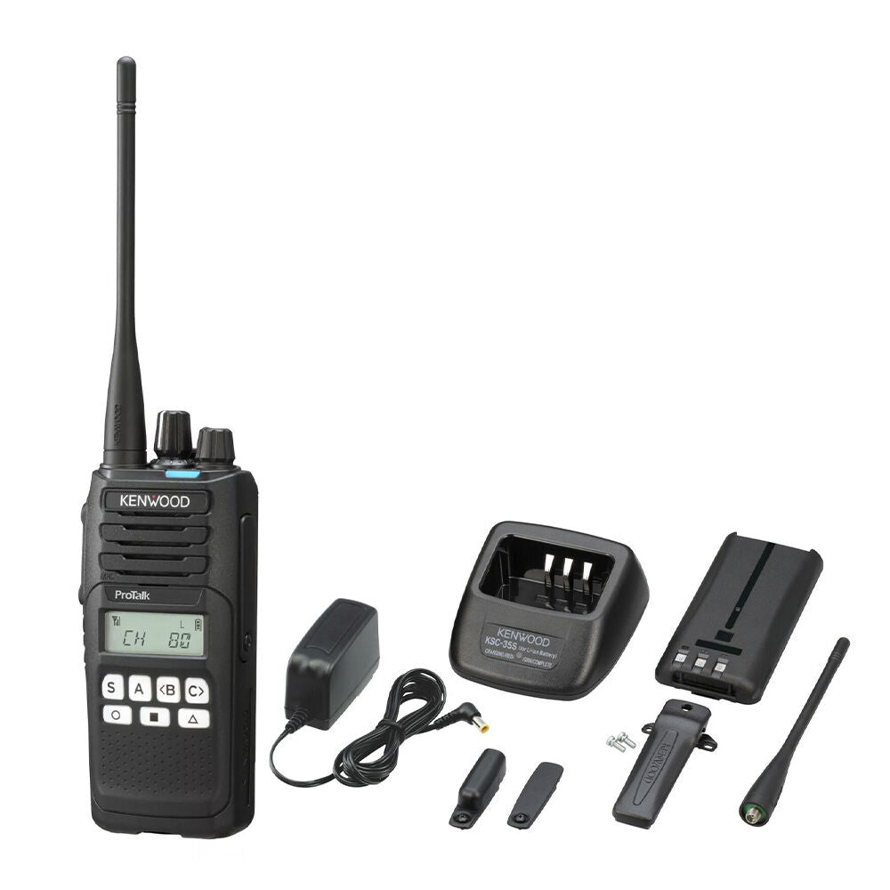 Kenwood TK3710 UHF 5 Watt CB Radio | 6 Pack Premium (Multi-Unit Charger)