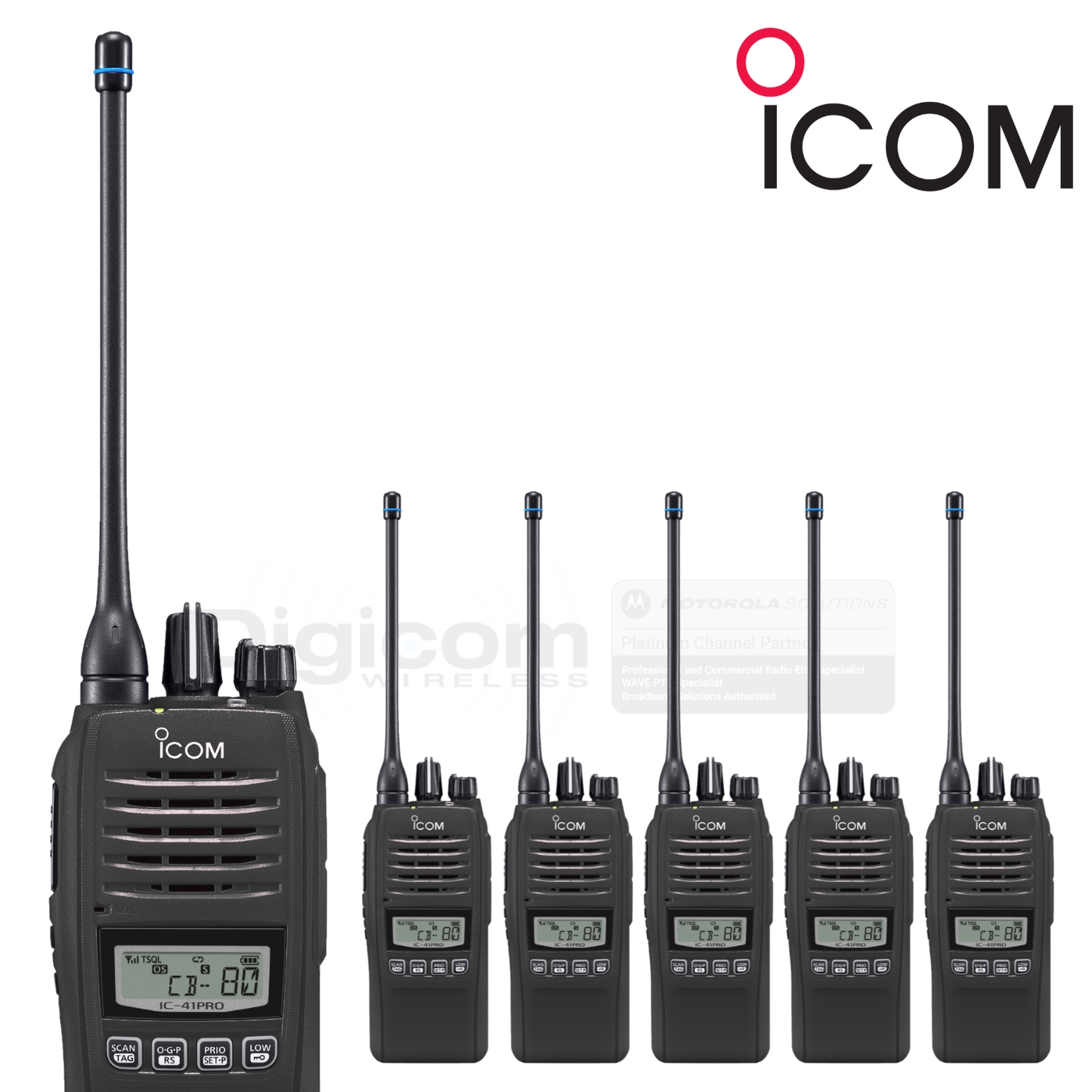 Icom IC-41 Pro - 6 Pack