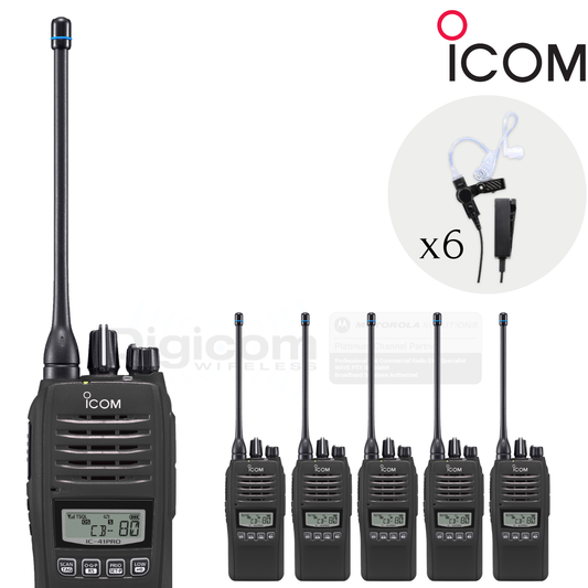 Icom IC-41 Pro - Security & Retail Basic 6 Pack
