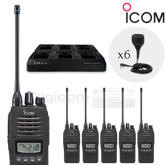Icom IC-41 Pro - Tradie Standard 6 Pack