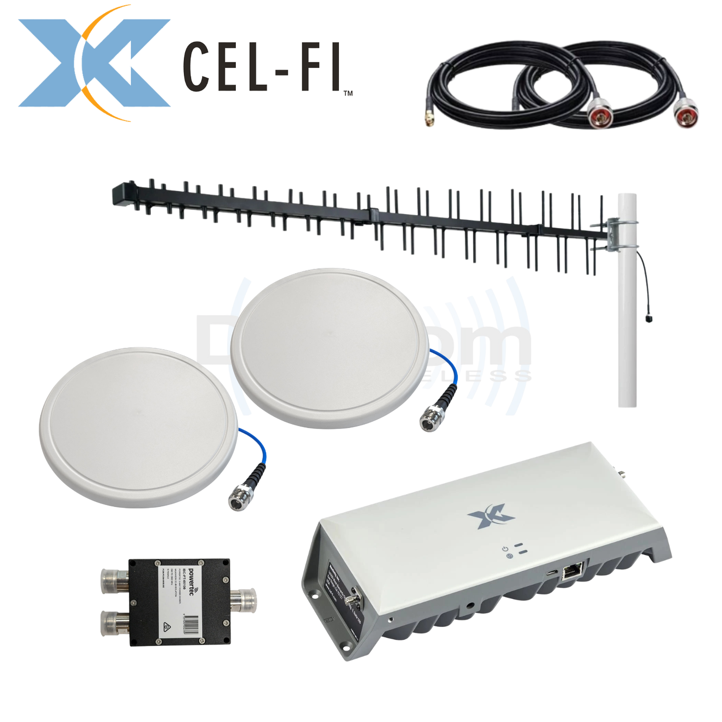 Cel-Fi GO G41 Smart Signal Repeater | Home & Office PREMIUM Kit
