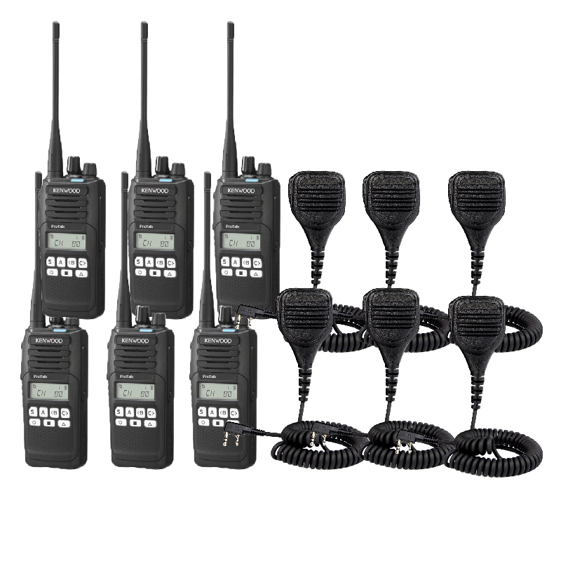 Kenwood TK3710 UHF 5 Watt CB Radio 6 Pack - Tradie
