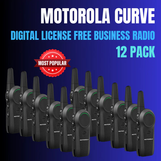 Motorola CURVE Enhanced Digital Radio Device 12 Pack + 2 x Motorola 6 Bay Charger