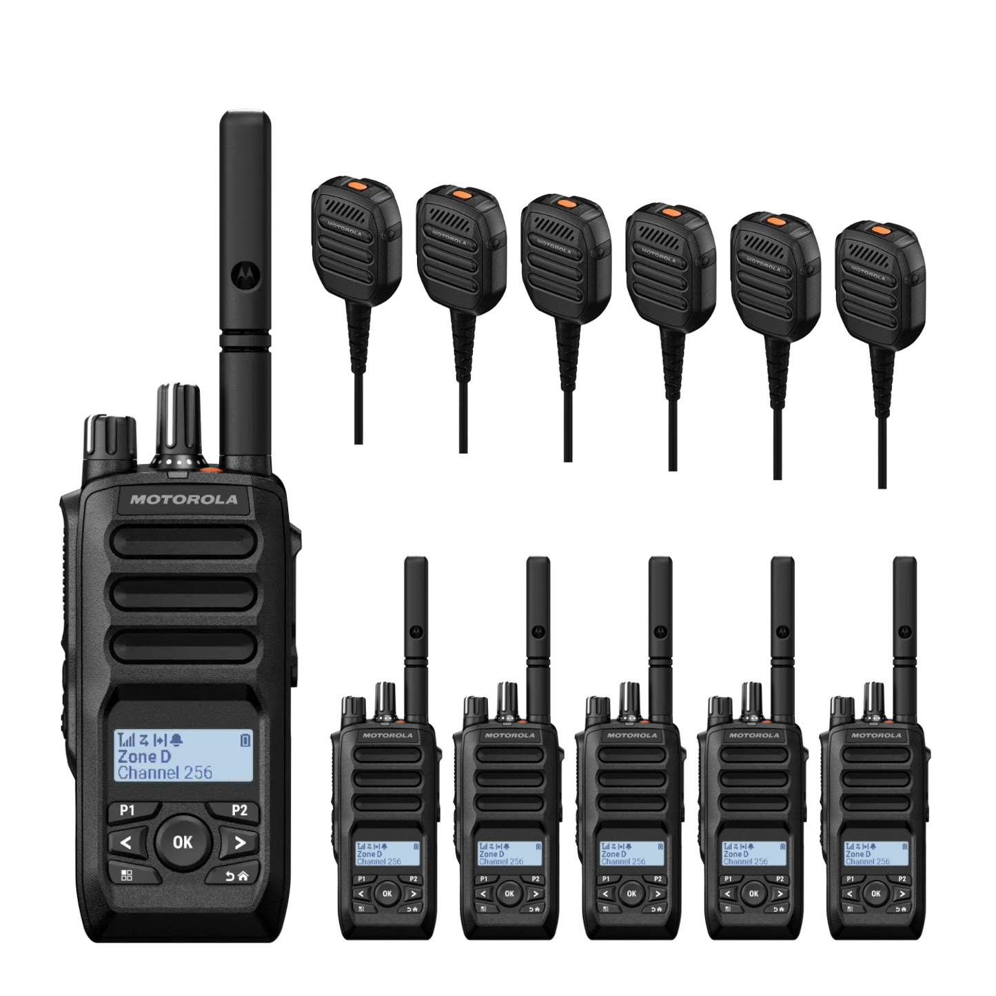 MOTOTRBO R5 6 Pack | UHF Digital Display Portable Two-Way Radio (MDH07RDH9VA1AN-AU)