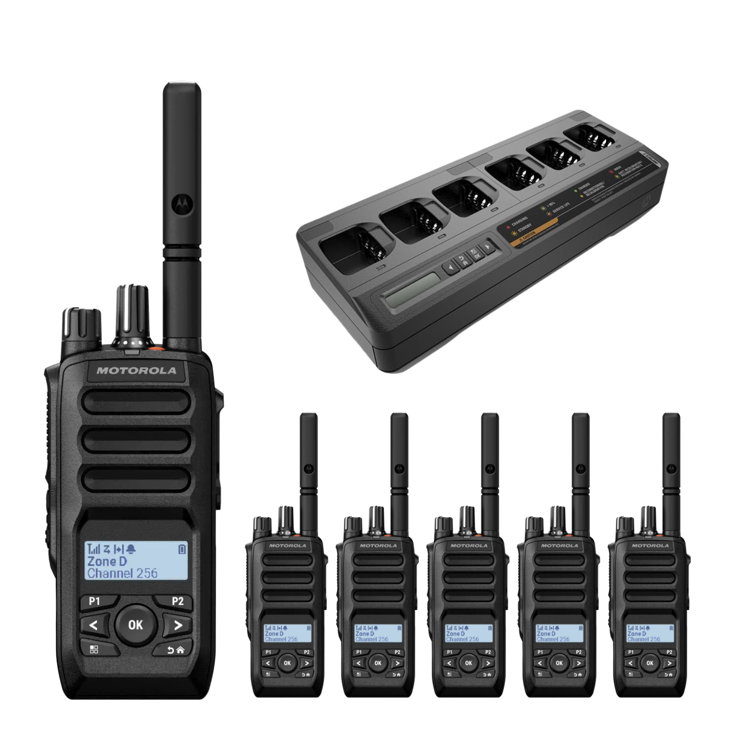 MOTOTRBO R5 6 Pack | UHF Digital Display Portable Two-Way Radio (MDH07RDH9VA1AN-AU)