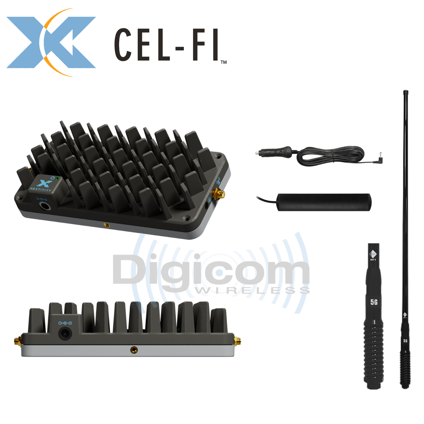R41 ROAM CEL-FI GO 5G 4G Mobile Cellular Phone Booster with 7.5dBi Antenna