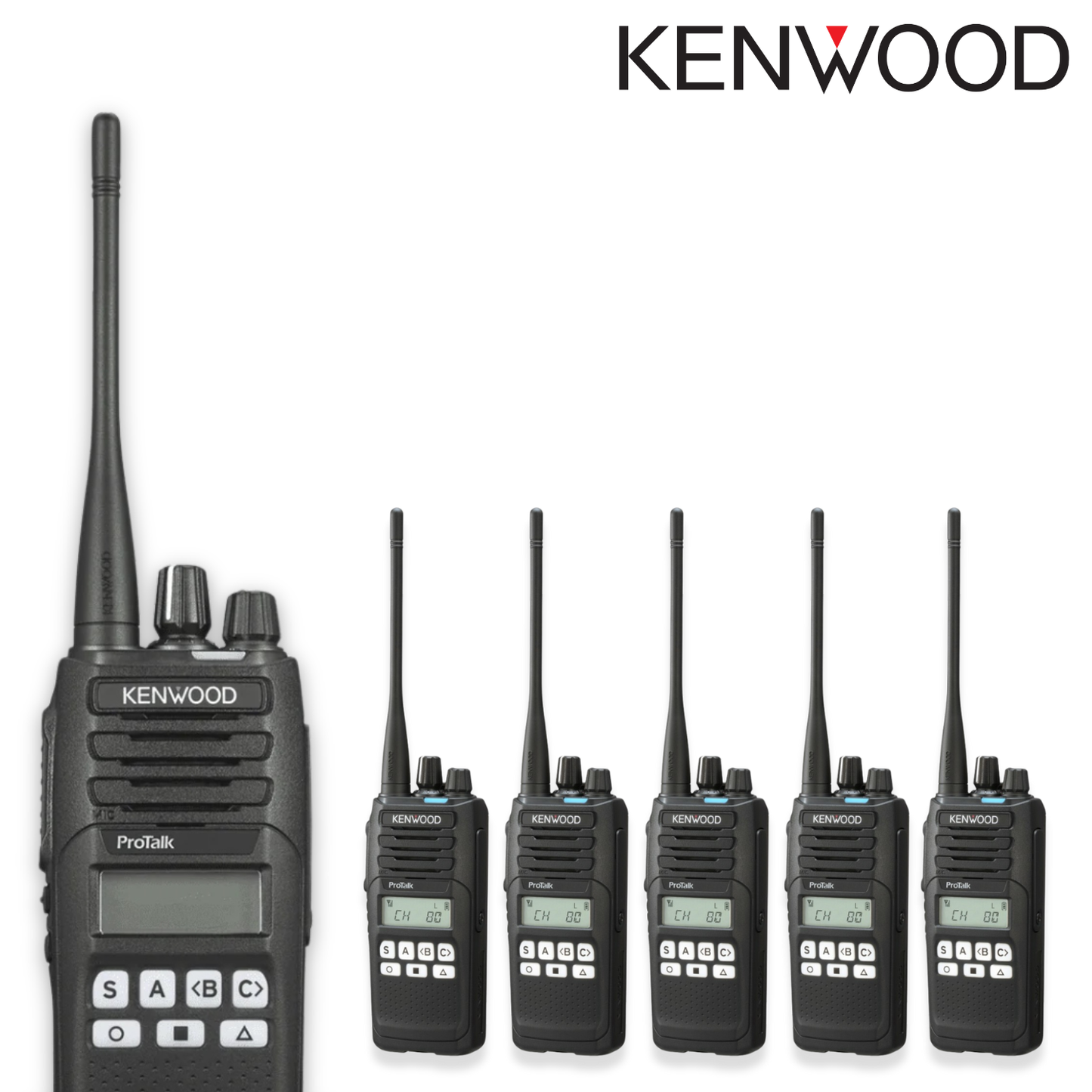 Kenwood TK3710 UHF 5 Watt CB Radio | 6 Pack Basic